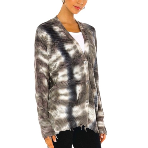 NWT Young Fabulous & Broke | Tie Dye Knit Oversized Cardigan - Picture 2 of 12